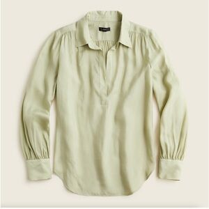 J Crew Cupro popover blouse